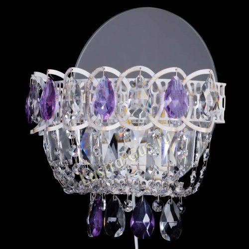 Бра Астра Фиолетовая белая в Саратове Гусь Хрустальный