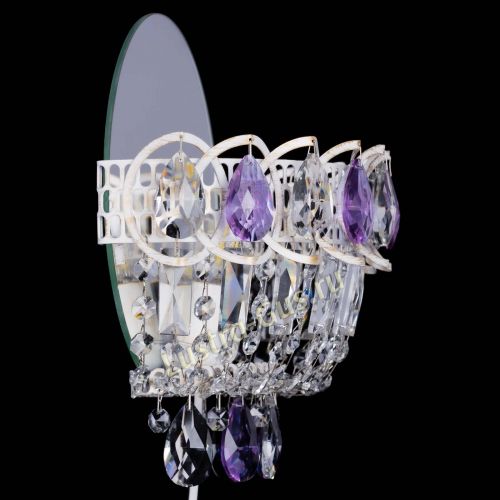 Бра Астра Фиолетовая белая в Саратове Гусь Хрустальный
