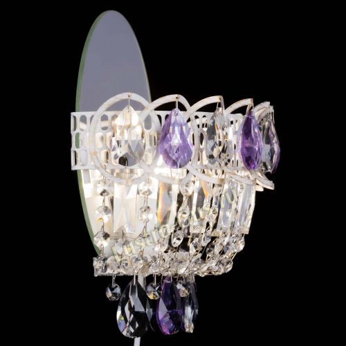 Бра Астра Фиолетовая белая в Саратове Гусь Хрустальный