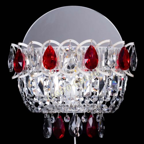 Бра Астра Красная белая  в Саратове Гусь Хрустальный