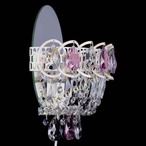 Бра Астра Розовая белая в Саратове Гусь Хрустальный