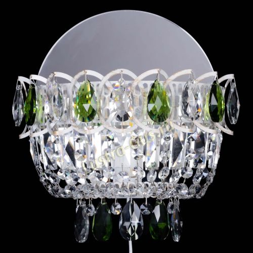 Бра Астра Зеленая белая в Саратове Гусь Хрустальный