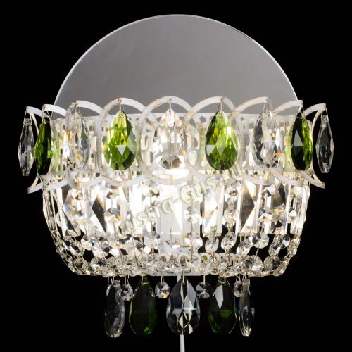 Бра Астра Зеленая белая в Саратове Гусь Хрустальный