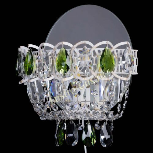 Бра Астра Зеленая белая в Саратове Гусь Хрустальный