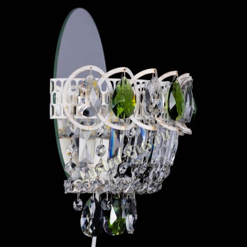 Бра Астра Зеленая белая в Саратове Гусь Хрустальный