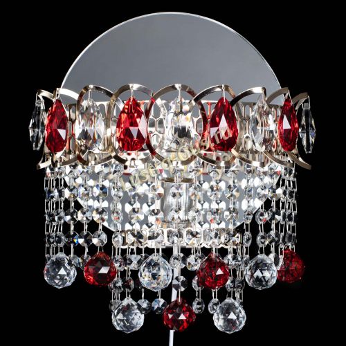 Бра Астра Капель шар 30 Красная в Саратове Гусь Хрустальный