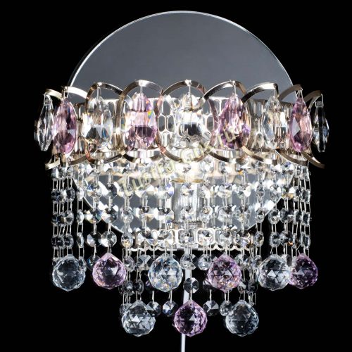 Бра Астра Капель шар 30 Розовая в Саратове Гусь Хрустальный