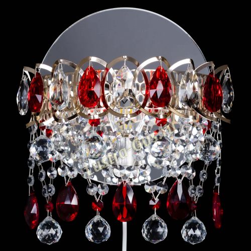 Бра Астра Паутинка красная в Саратове Гусь Хрустальный