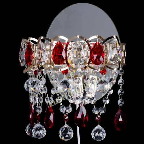 Бра Астра Паутинка красная в Саратове Гусь Хрустальный