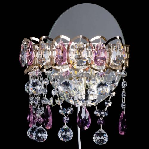 Бра Астра Паутинка розовая в Саратове Гусь Хрустальный