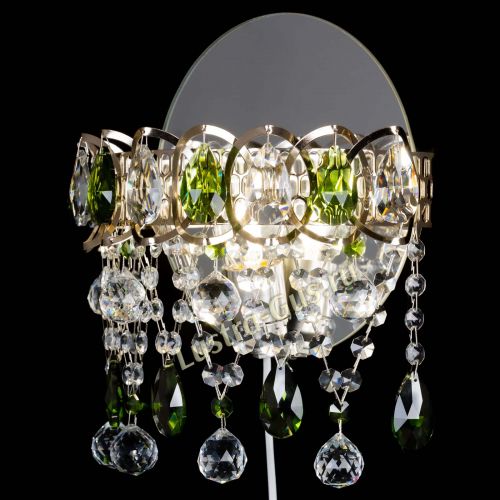 Бра Астра Паутинка зеленая в Саратове Гусь Хрустальный