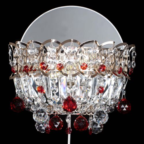 Бра Астра пластинка шар Красная в Саратове Гусь Хрустальный