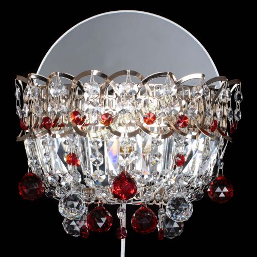Бра Астра пластинка шар Красная в Саратове Гусь Хрустальный