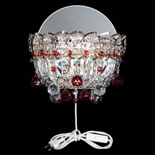 Бра Астра пластинка шар Красная в Саратове Гусь Хрустальный