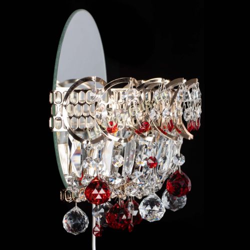 Бра Астра пластинка шар Красная в Саратове Гусь Хрустальный