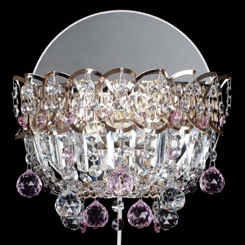 Бра Астра пластинка шар Розовая в Саратове Гусь Хрустальный