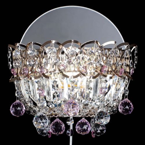 Бра Астра пластинка шар Розовая в Саратове Гусь Хрустальный