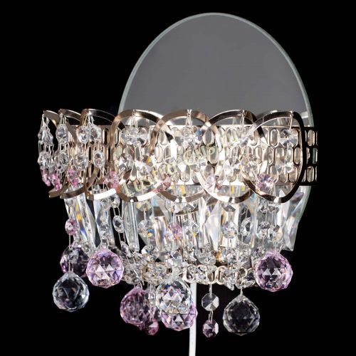 Бра Астра пластинка шар Розовая в Саратове Гусь Хрустальный