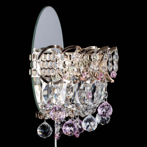 Бра Астра пластинка шар Розовая в Саратове Гусь Хрустальный