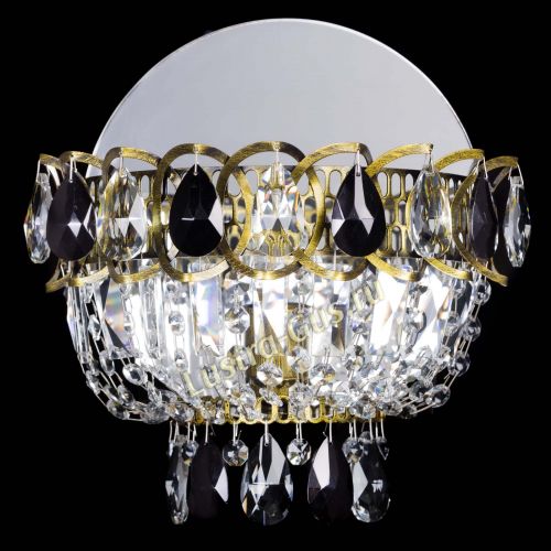 Бра Астра Черная под бронзу в Саратове Гусь Хрустальный