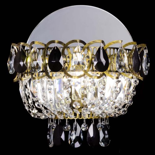 Бра Астра Черная под бронзу в Саратове Гусь Хрустальный