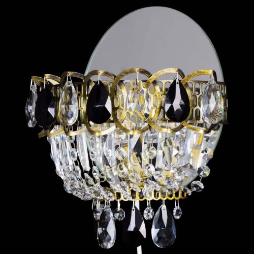 Бра Астра Черная под бронзу в Саратове Гусь Хрустальный