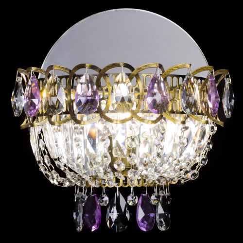 Бра Астра Фиолетовая под бронзу в Саратове Гусь Хрустальный