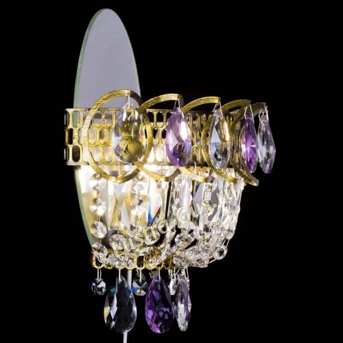 Бра Астра Фиолетовая под бронзу в Саратове Гусь Хрустальный