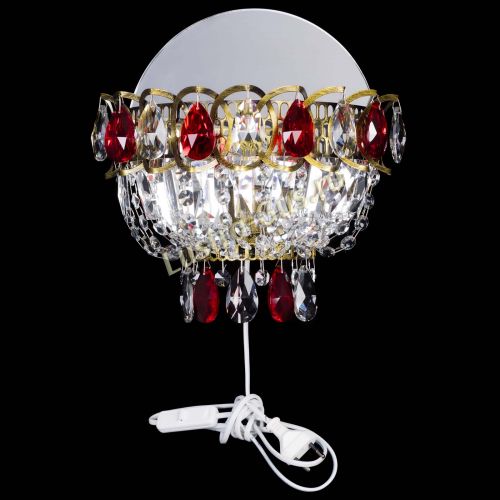 Бра Астра Красная под бронзу в Саратове Гусь Хрустальный