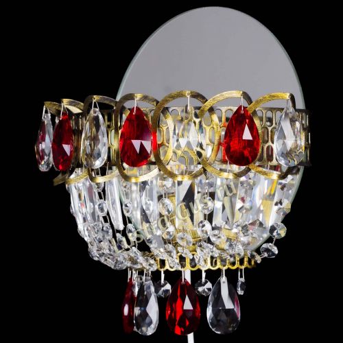 Бра Астра Красная под бронзу в Саратове Гусь Хрустальный