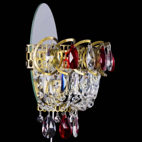 Бра Астра Красная под бронзу в Саратове Гусь Хрустальный