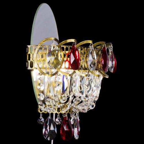 Бра Астра Красная под бронзу в Саратове Гусь Хрустальный