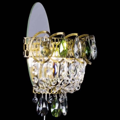 Бра Астра Зеленая под бронзу в Саратове Гусь Хрустальный