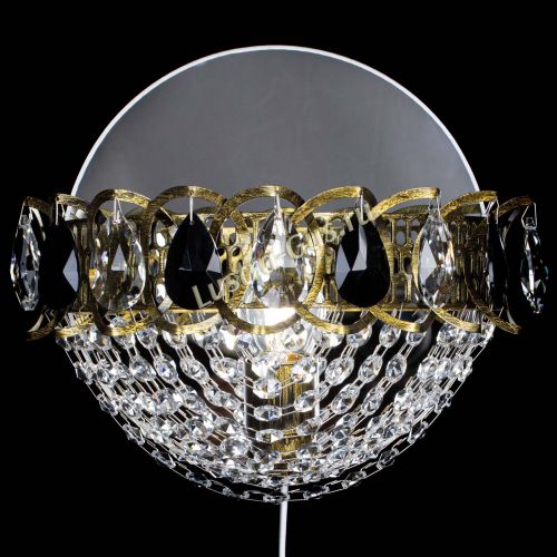 Бра Астра Сетка под бронзу Черная в Саратове Гусь Хрустальный