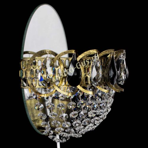 Бра Астра Сетка под бронзу Черная в Саратове Гусь Хрустальный