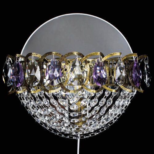 Бра Астра Сетка под бронзу Фиолетовая в Саратове Гусь Хрустальный