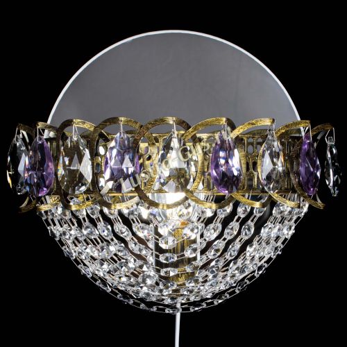 Бра Астра Сетка под бронзу Фиолетовая в Саратове Гусь Хрустальный