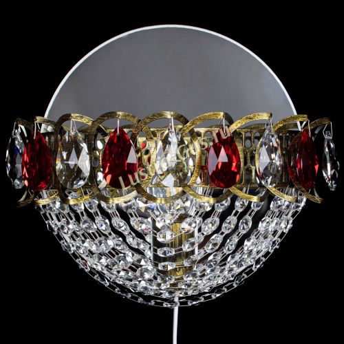 Бра Астра Сетка под бронзу Красная в Саратове Гусь Хрустальный