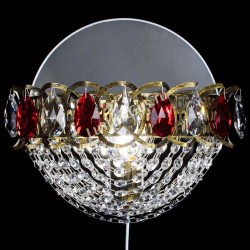 Бра Астра Сетка под бронзу Красная в Саратове Гусь Хрустальный