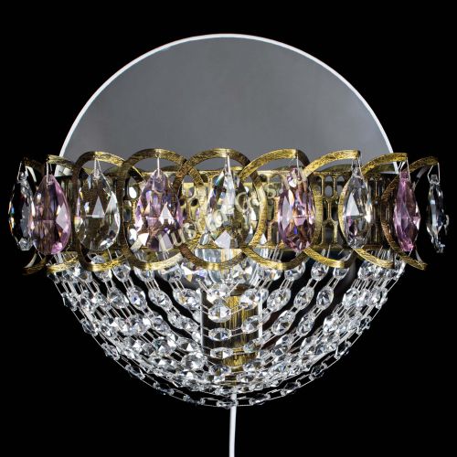 Бра Астра Сетка под бронзу Розовая в Саратове Гусь Хрустальный