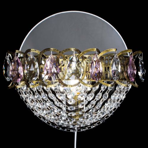 Бра Астра Сетка под бронзу Розовая в Саратове Гусь Хрустальный