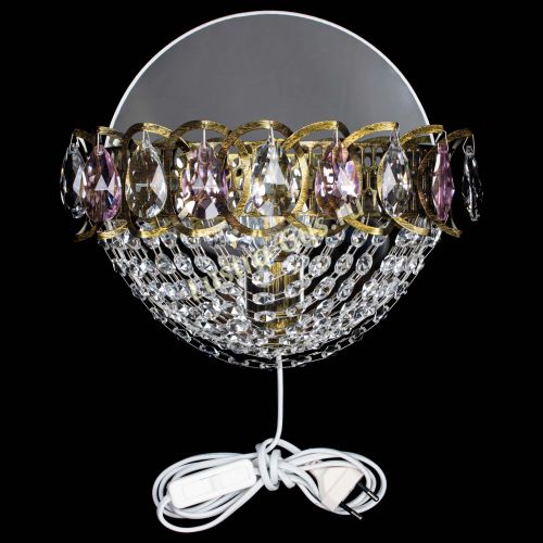 Бра Астра Сетка под бронзу Розовая в Саратове Гусь Хрустальный