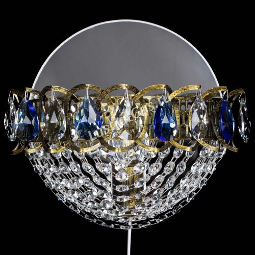 Бра Астра Сетка под бронзу Синяя в Саратове Гусь Хрустальный