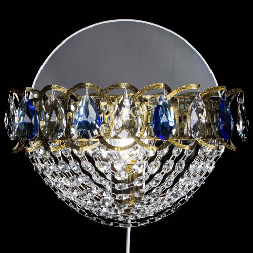 Бра Астра Сетка под бронзу Синяя в Саратове Гусь Хрустальный