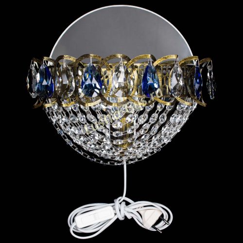 Бра Астра Сетка под бронзу Синяя в Саратове Гусь Хрустальный