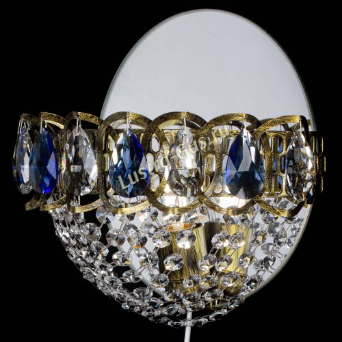 Бра Астра Сетка под бронзу Синяя в Саратове Гусь Хрустальный