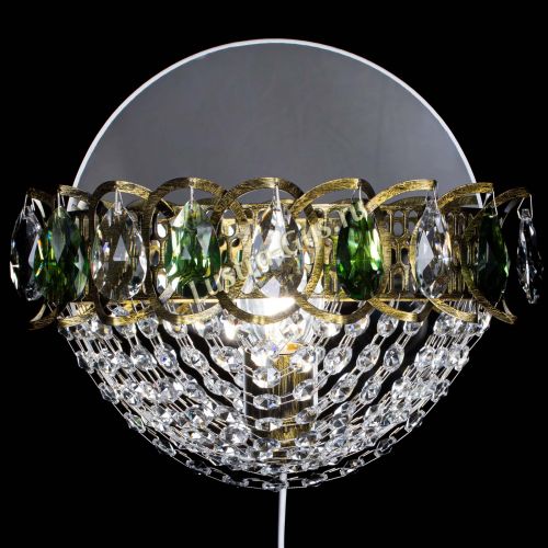 Бра Астра Сетка под бронзу Зеленая в Саратове Гусь Хрустальный