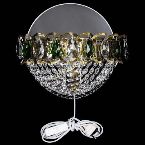 Бра Астра Сетка под бронзу Зеленая в Саратове Гусь Хрустальный