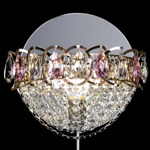 Бра Астра Сетка розовая в Саратове Гусь Хрустальный