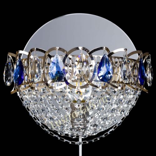 Бра Астра Сетка синяя в Саратове Гусь Хрустальный